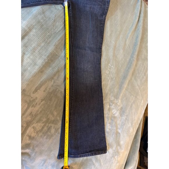 Charlotte Russe Low Rise Flare Jeans 8R Dark Wash Y2K Boho Chic Retro Denim - Picture 7 of 8